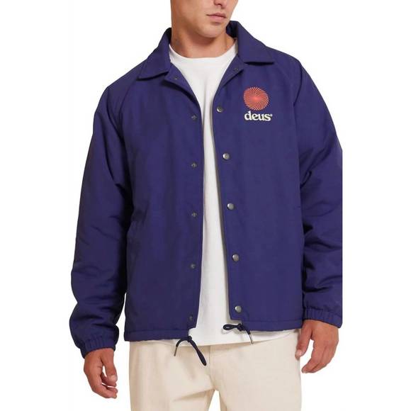 NEW DEUS EX MACHINA strata coach jacket in blue
